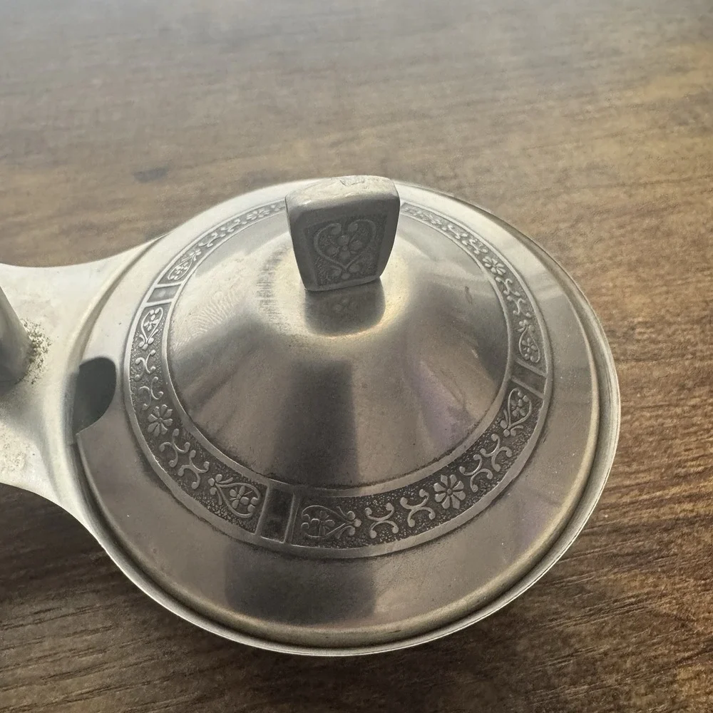 Vintage 1969 Cordova 18-8 Stainless‎ Steel Salt Pepper / Condiment Set